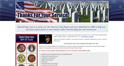 Desktop Screenshot of burialflags.com